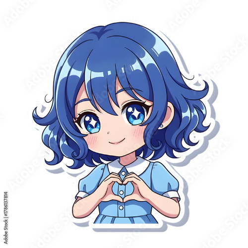 little girl with love