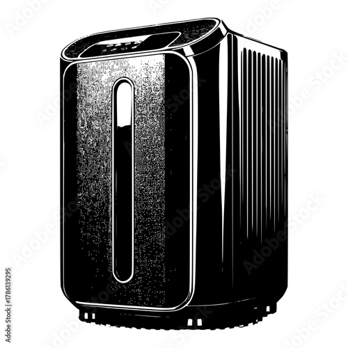 Air purifier vector image illustration
