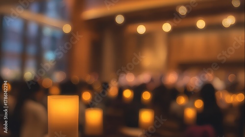 Wallpaper Mural Romantic candle light concert with warm glowing lights and soft music ambiance Torontodigital.ca