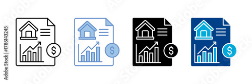 Estate Planning Icon Set Multiple Style Collection