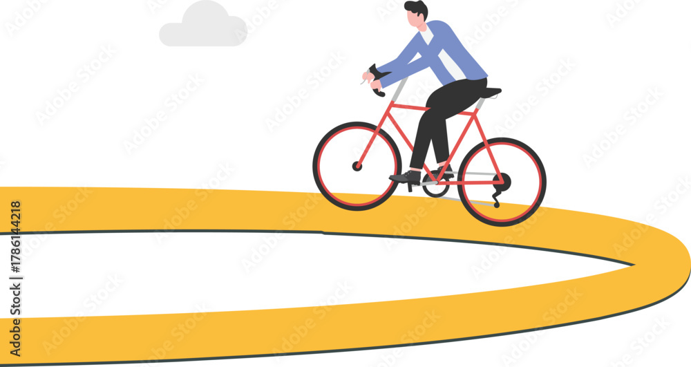 Fototapeta premium Change business target, create new direction to success, new career opportunity concept.