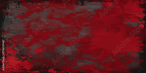 dark red abstract background with a beautiful blend of white and gray shades reminiscent of an aged.scratched and splattered paint. Modern aesthetic; perfect for Halloween, punk.