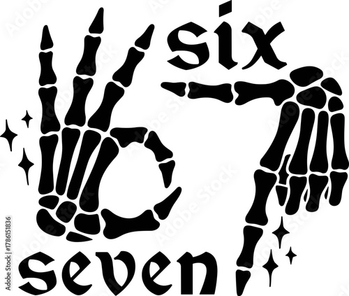 Six Seven Meme Christmas Green Guy Skeleton Hands svg, Xmas 6 7 SVG,Gen Alpha Six Seven 6 7 Meme svg,Funny Six Seven svg,Seven 67 Meme Gen Alpha Slang svg,6 7 Six Seven Turkey svg,Thanksgiving SVG,67 