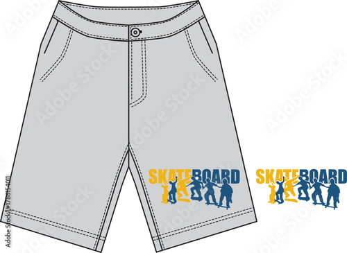 Urban Skateboard Graphic Apparel Design