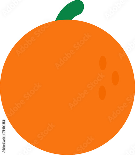 illustration of an orange