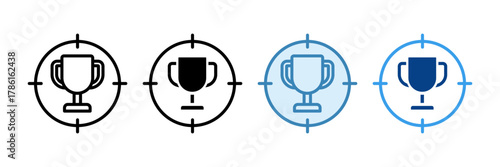 Focus Icon Set Multiple Style Collection