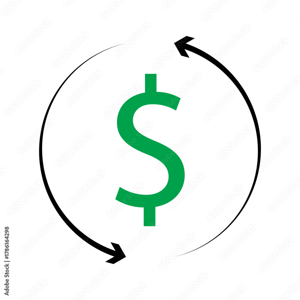 Obraz premium dollar icon vector illustration