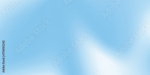 Sky Blue Gradient Vector Background. Abstract Light Blue Gradation Background.
