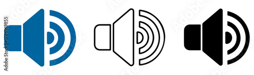 audio speaker volume icon vector