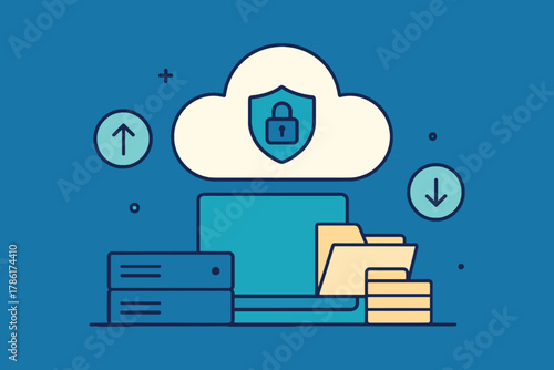 Secure cloud computing and data storage with digital security and network infrastructure