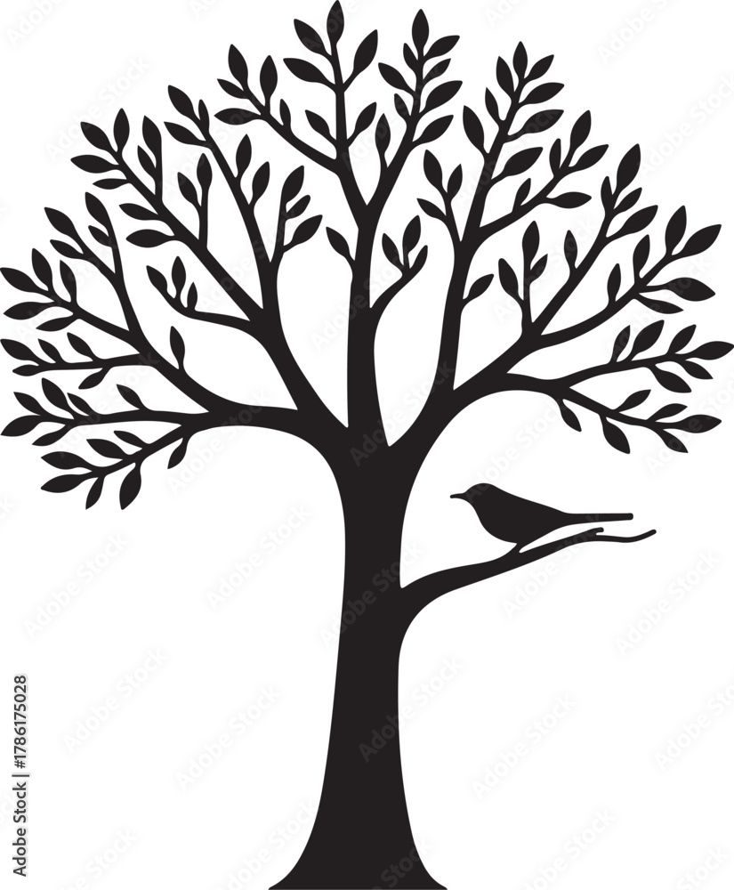 Obraz premium Tree Silhouette SVG Bundle