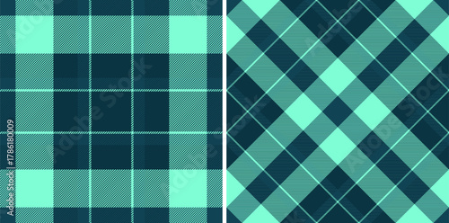 Background tartan texture of vector textile seamless with a fabric plaid check pattern. Set in sea colors. Furniture design ideas.