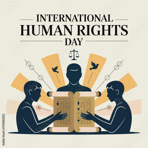 International Human Rights Day Education Awareness Vector