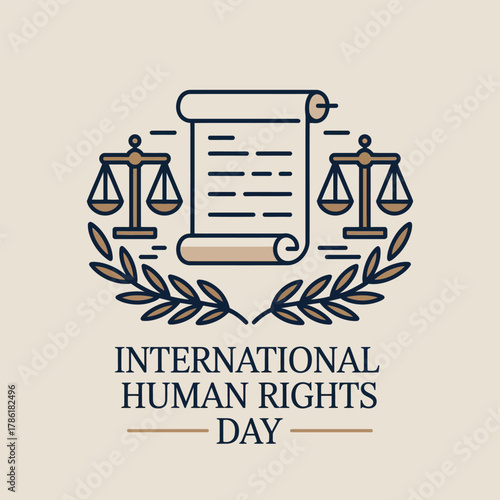 International Human Rights Day Education Awareness Vector