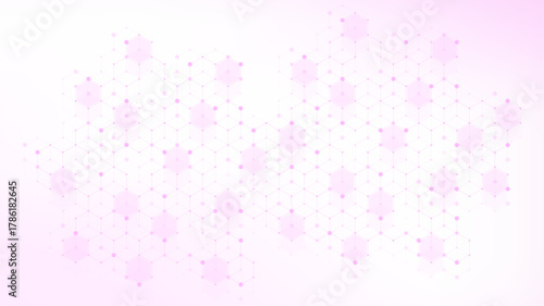 Modern health care or medical background design. Health care innovation concept. Horizontal header web banner. Abstract geometric background with hexagon shapes for medicine, science, chemistry.