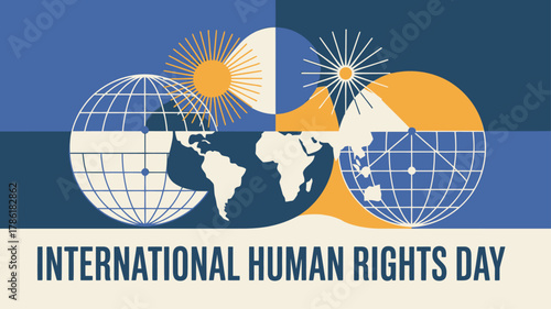 International Human Rights Day Equality and Peace Symbol Vector