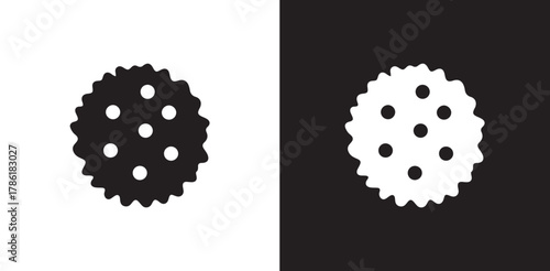 Cookie Icon Vector Illustration – Sweet Dessert Symbol. Bakery Snack Illustration.