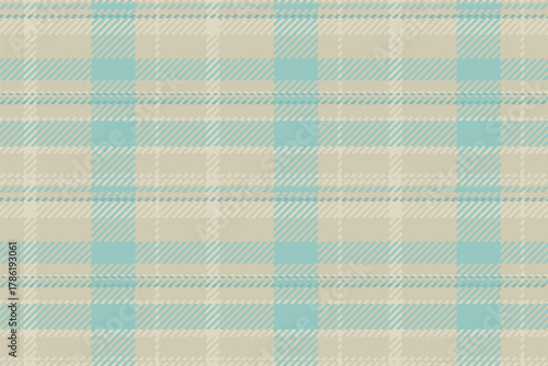 Geometric vector tartan plaid, domestic textile fabric seamless. Bandana background pattern texture check in light and pastel colors.