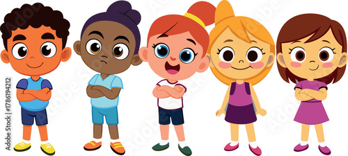 kids jumping illustration, children playing cartoon, happy child artwork, joyful group vector, playground fun design, active kids illustration, friendship children art, playful activity cartoon, outdo