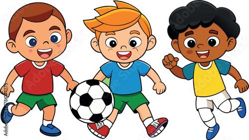 football boy illustration, soccer player cartoon, sporty kid artwork, athletic boy vector, fun football design, children sports cartoon, soccer athlete illustration, boy playing football, energetic sp
