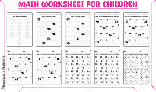 Printable math worksheet for children