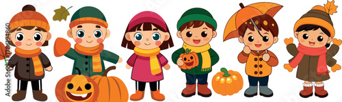  halloween kids illustration, spooky children artwork, cute kids in costume, trick or treat vector, halloween night cartoon, holiday pumpkin design, fun halloween party art, kid halloween celebration,