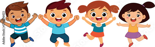 football kids illustration, children soccer artwork, playing football cartoon, sports activity design, kids outdoor vector, happy children playing soccer, game exercise illustration, healthy sport kid