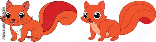 cute squirrel illustration, animal character cartoon, forest squirrel vector, adorable wildlife artwork, funny animal drawing, nature woodland design, little squirrel illustration, furry animal artwor