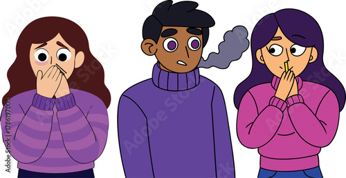 sad boy illustration, emotional character design, lonely boy artwork, depressed kid cartoon, thoughtful boy vector, emotional feeling drawing, purple sweater cartoon, pensive kid artwork, melancholy c