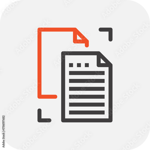 Modern file management flat line vector illustration icon design concept. Icon for mobile and web graphics. Flat symbol, logo creative concept. Simple and clean flat pictogram