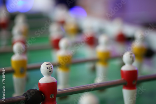 Wallpaper Mural Old wooden vintage football table game Torontodigital.ca