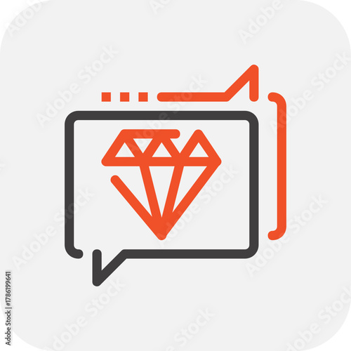 Modern premium service flat line vector illustration icon design concept. Icon for mobile and web graphics. Flat symbol, logo creative concept. Simple and clean flat pictogram