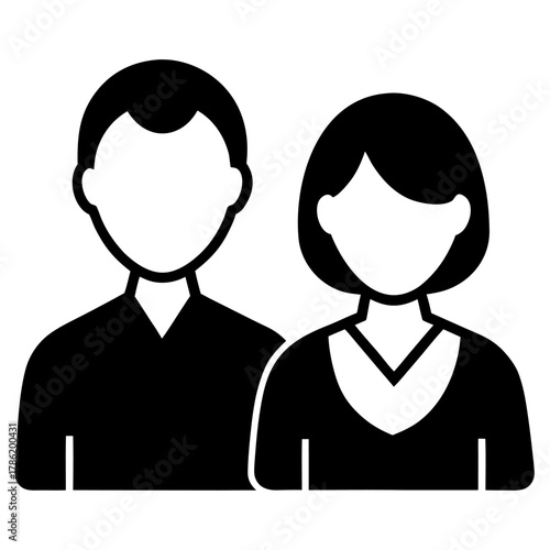 business people icons vector illustration of man and woman