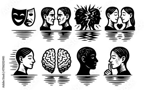 Expressions and identity: artistic depictions of faces and emotions