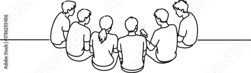 Engaging group of friends connecting and sharing together, promoting community and collaboration