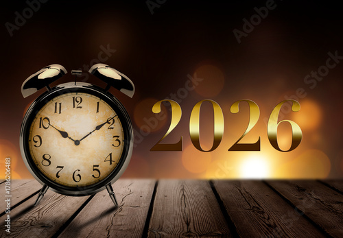 Vintage Wecker mit Schrift 2026