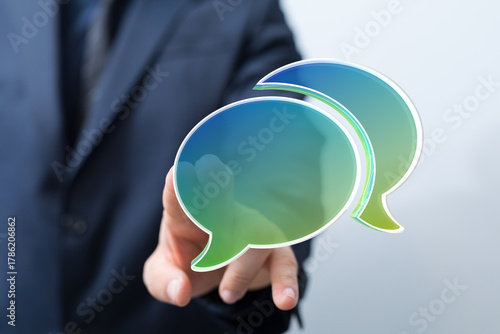 Close-up of a businessman's...