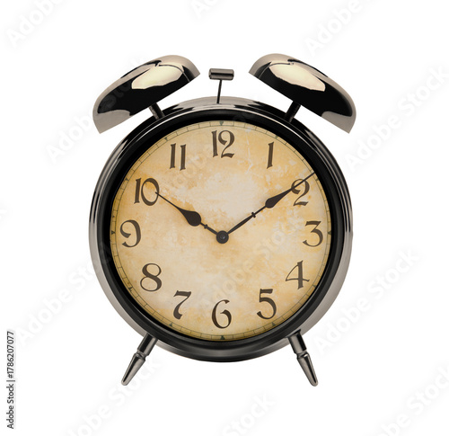 Vintage Wecker mit der Uhrzeit 10 nach 10