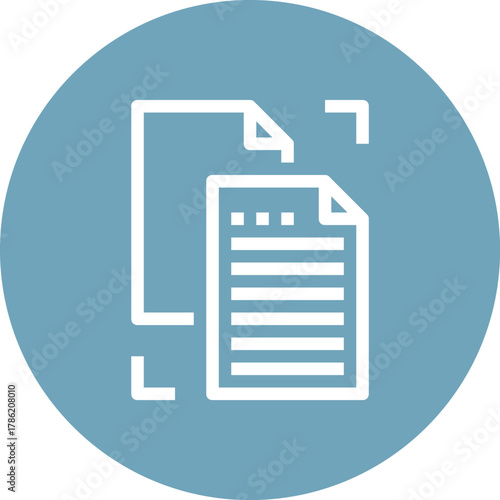 Modern file management flat line vector illustration icon design concept. Icon for mobile and web graphics. Flat symbol, logo creative concept. Simple and clean flat pictogram