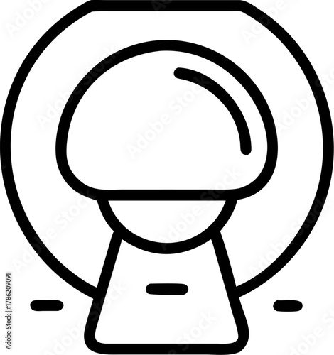 Medical mri scanner icon