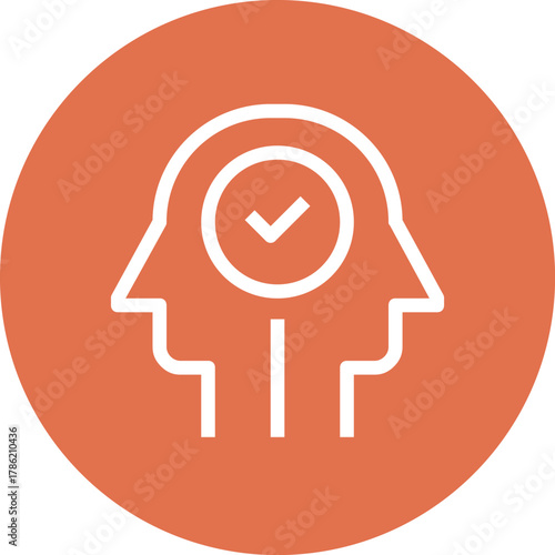 Modern employee selection flat line vector illustration icon design concept. Icon for mobile and web graphics. Flat symbol, logo creative concept. Simple and clean flat pictogram