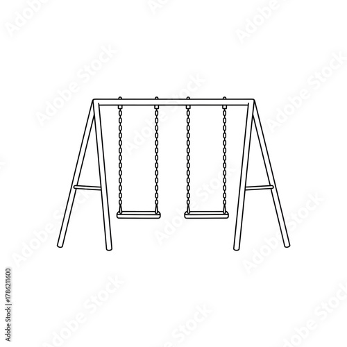 swing isolated on white background