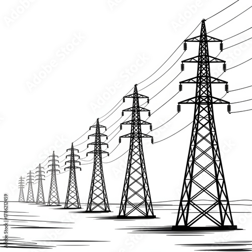 high voltage power lines