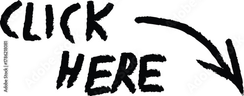 Click here text with arrow pointing down