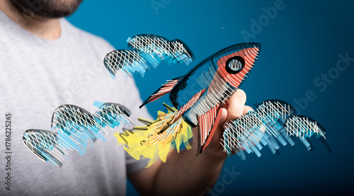 An image of a hand holding ...