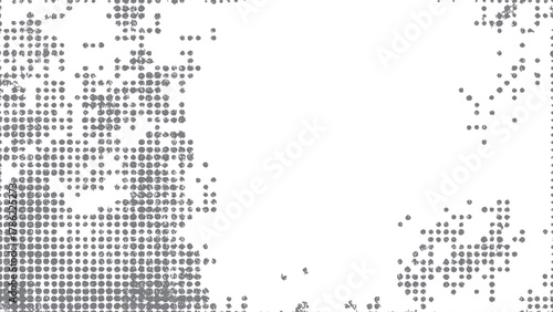 Abstract manga inspired black and white speed line background design. Halftone pop art background with dotted comic style gradient texture. 