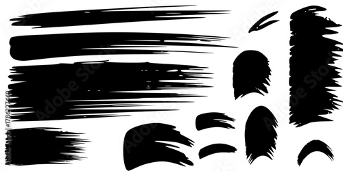 Fotografie Vibrant Abstract Brushstroke Art Background, Colorful Modern Digital Painting Texture, Dynamic Creative Design, Vector