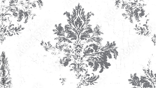 Antique floral ornament.  Quality resource for any project.