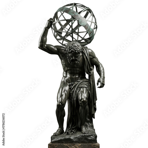 The atlas isolated on transparent background