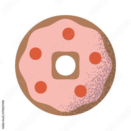 Valentines day sweet donut cookie